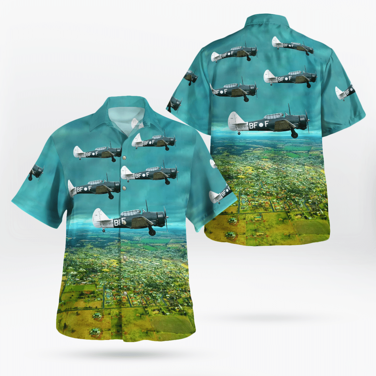 HOT Australia, Temora Aviation Museum, CA-16 Wirraway Tropical Shirt2