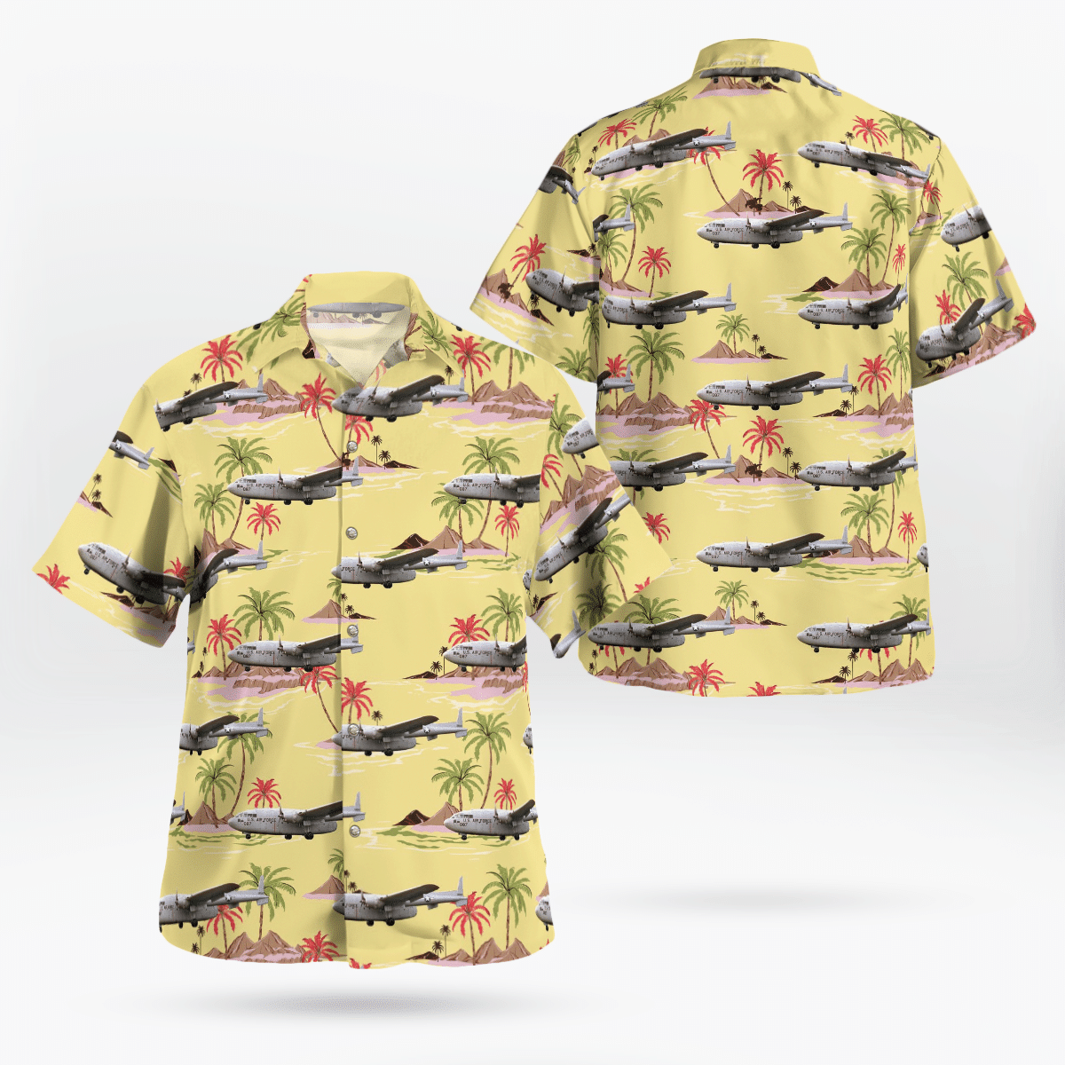 HOT 82nd Airborne Division War Memorial Museum, Fairchild C-119G Flying Boxcar Tropical Shirt2