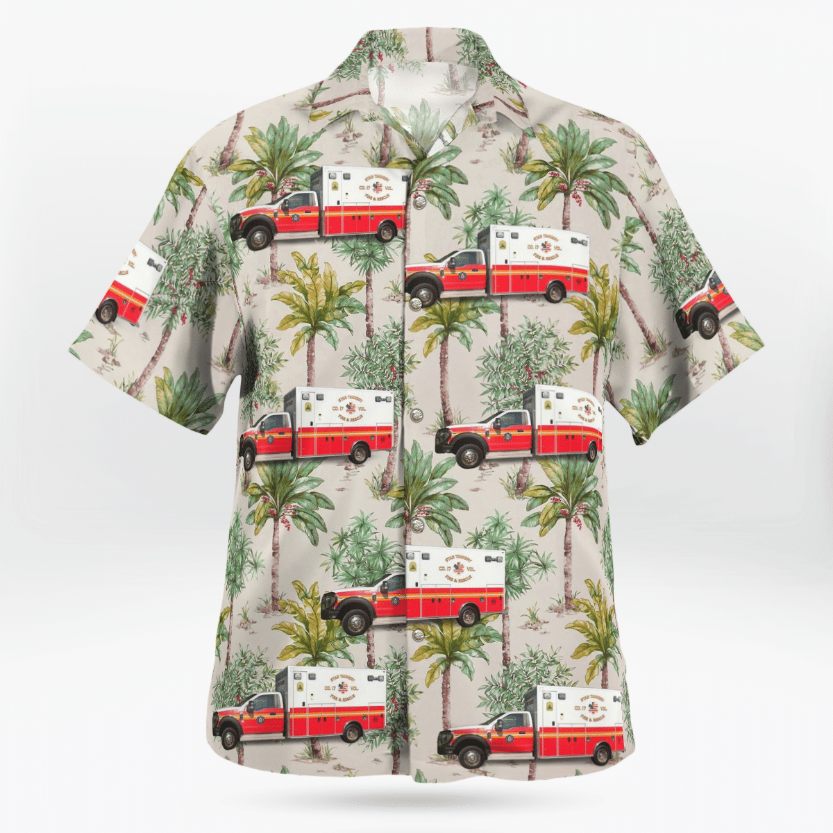 HOT Star Tannery Volunteer Fire & Rescue Tropical Shirt1