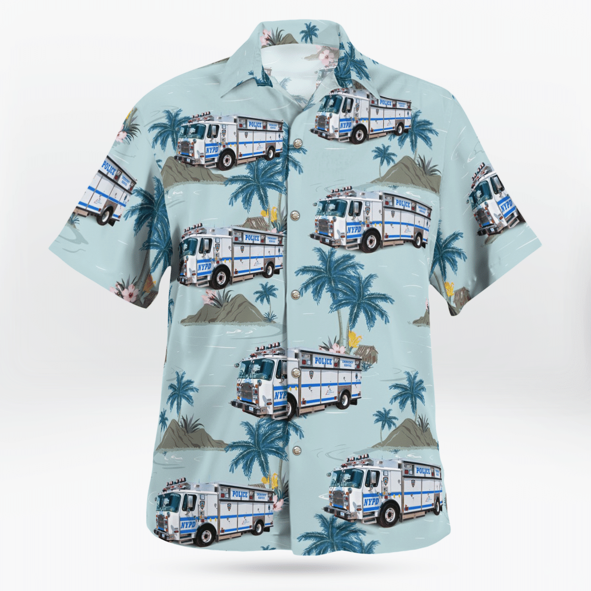 HOT New York City Police Department Emergency Service Unit Tropical Shirt1