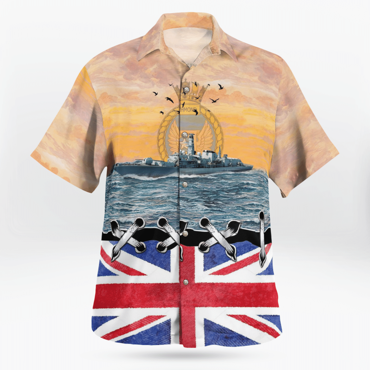 HOT Royal Navy HMS Richmond F239 Tropical Shirt1