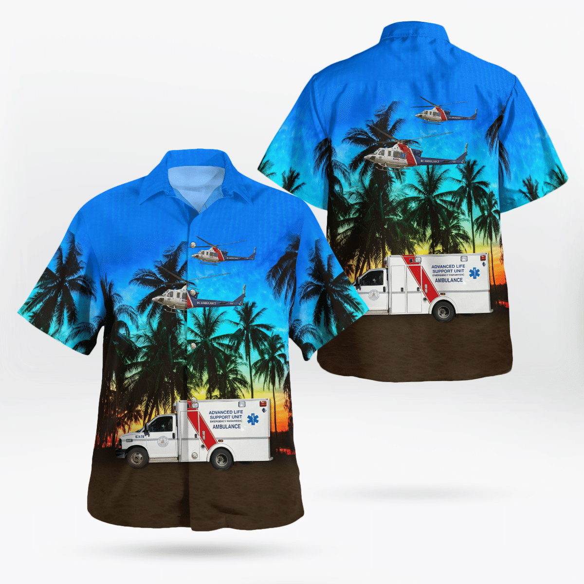 HOT BC Ambulance Service Hawaiian Shirt1