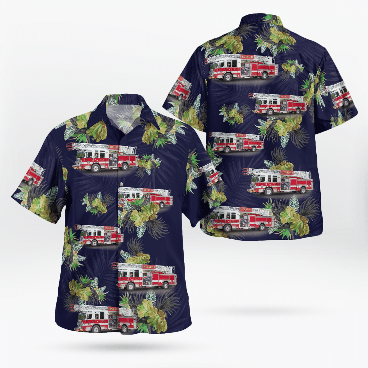 HOT Katy Texas Harris County ESD No.48 Hawaiian Shirt1