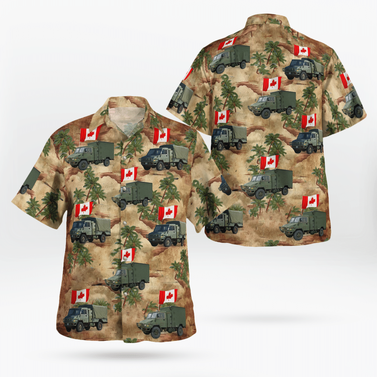 HOT Canadian Army LSVW Military Canada Day Hawaiian Shirt1