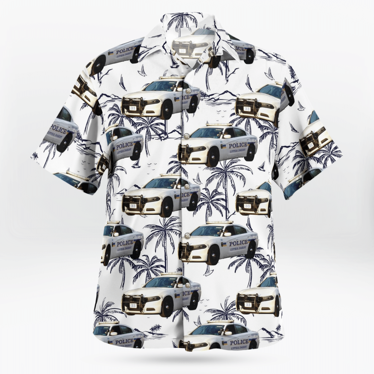 HOT Upper Darby Township Police Department Dodge Charger Upper Darby Pennsylvania Hawaiian Shirt2