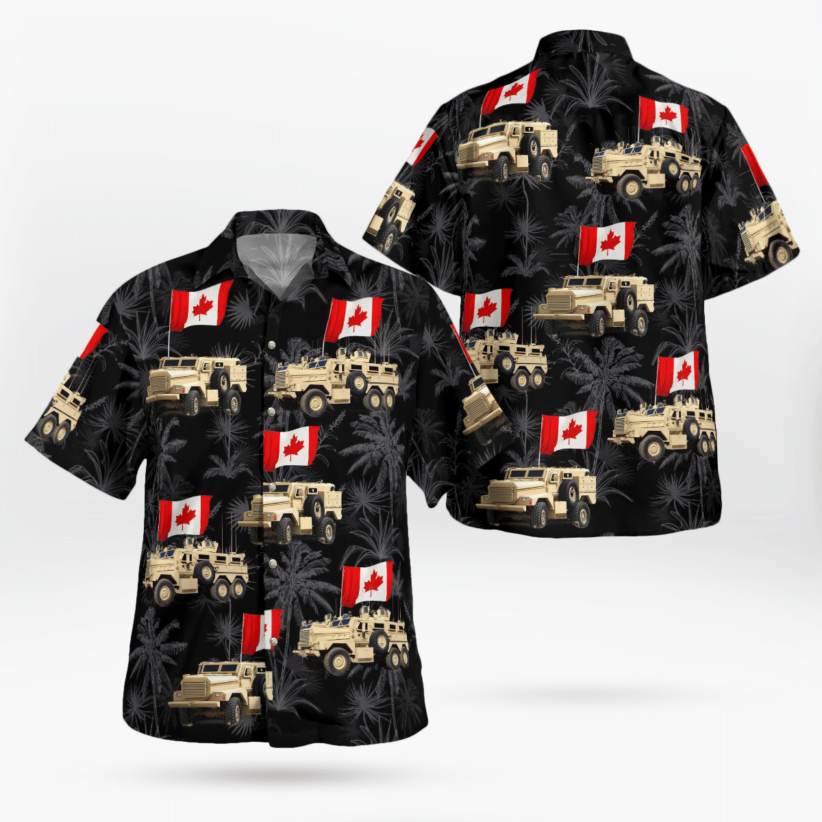 HOT Canadian Army Cougar H JERRV Canadian Army Hawaiian Shirt1