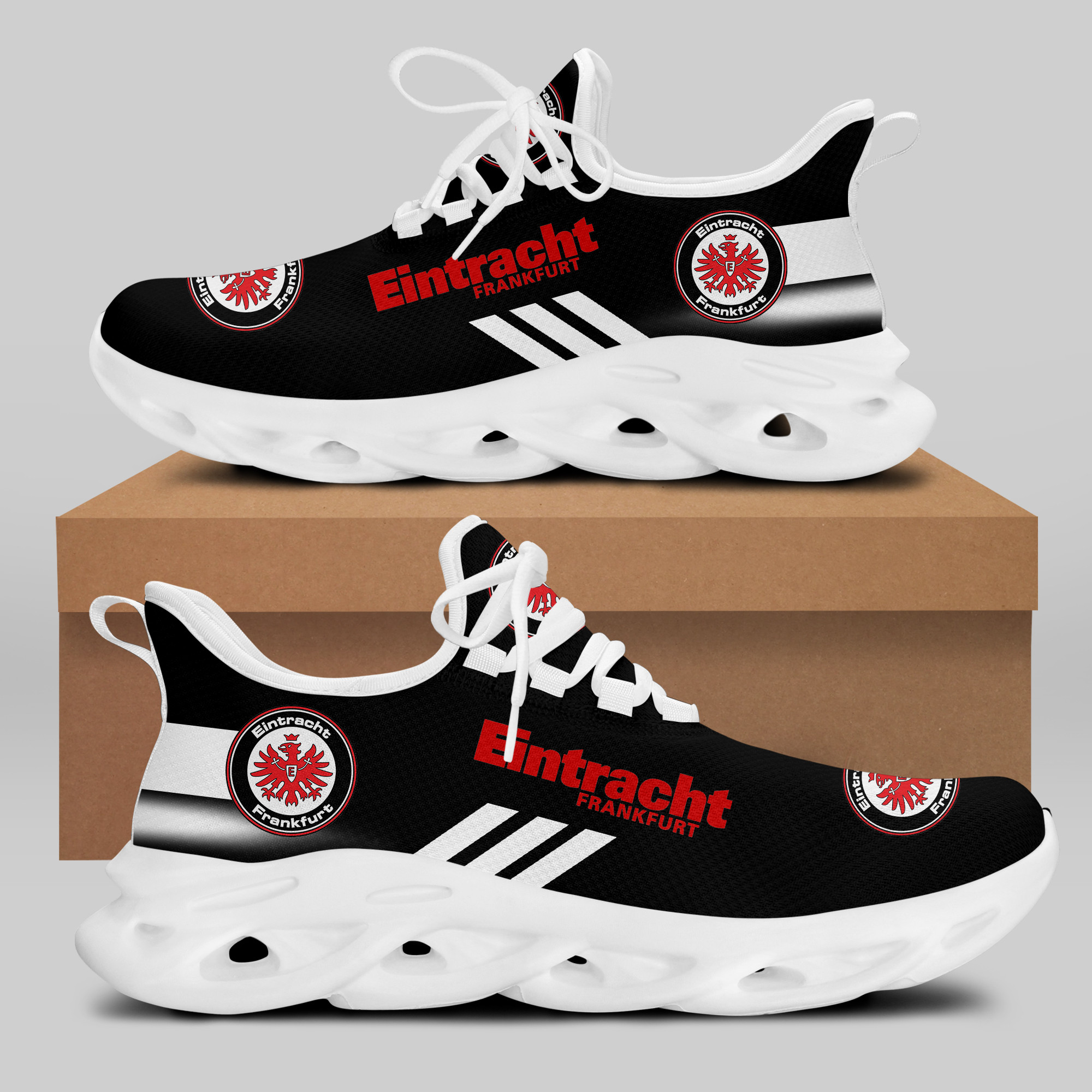 HOT Eintracht Frankfurt F.C Blacks Clunky Max Soul Sneakers Shoes1