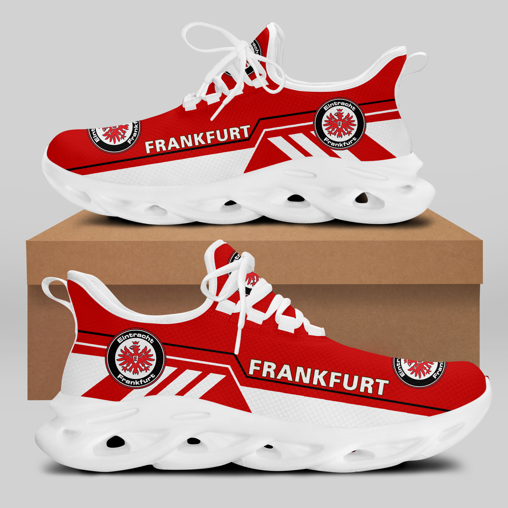 HOT Eintracht Frankfurt White-Red Clunky Max Soul Sneakers Shoes2
