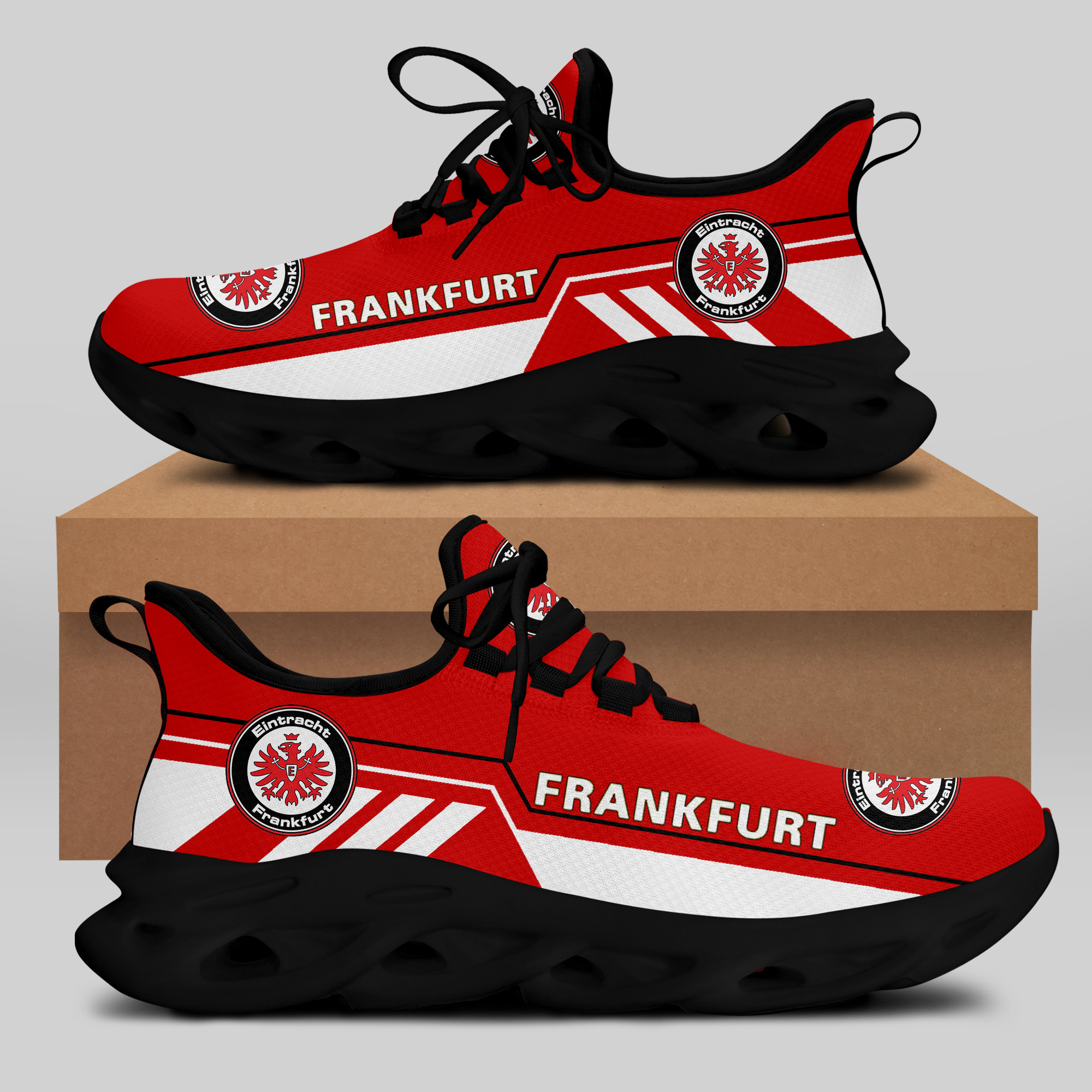 HOT Eintracht Frankfurt White-Red Clunky Max Soul Sneakers Shoes1