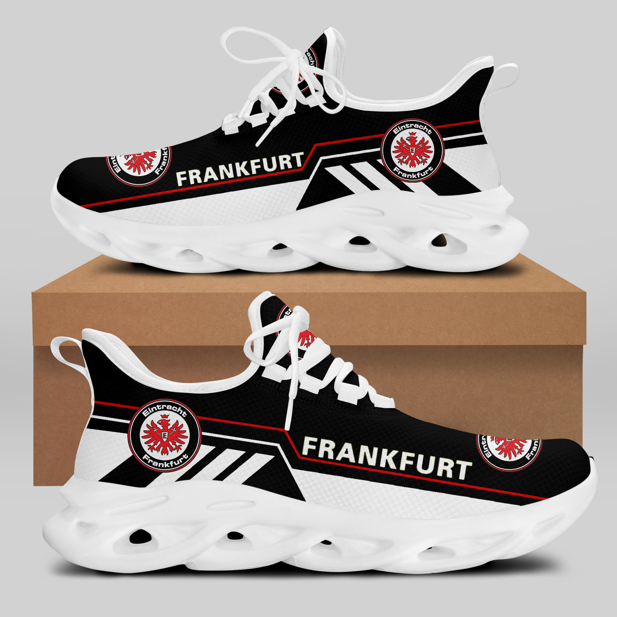 HOT Eintracht Frankfurt F.C Black-White Clunky Max Soul Sneakers Shoes1