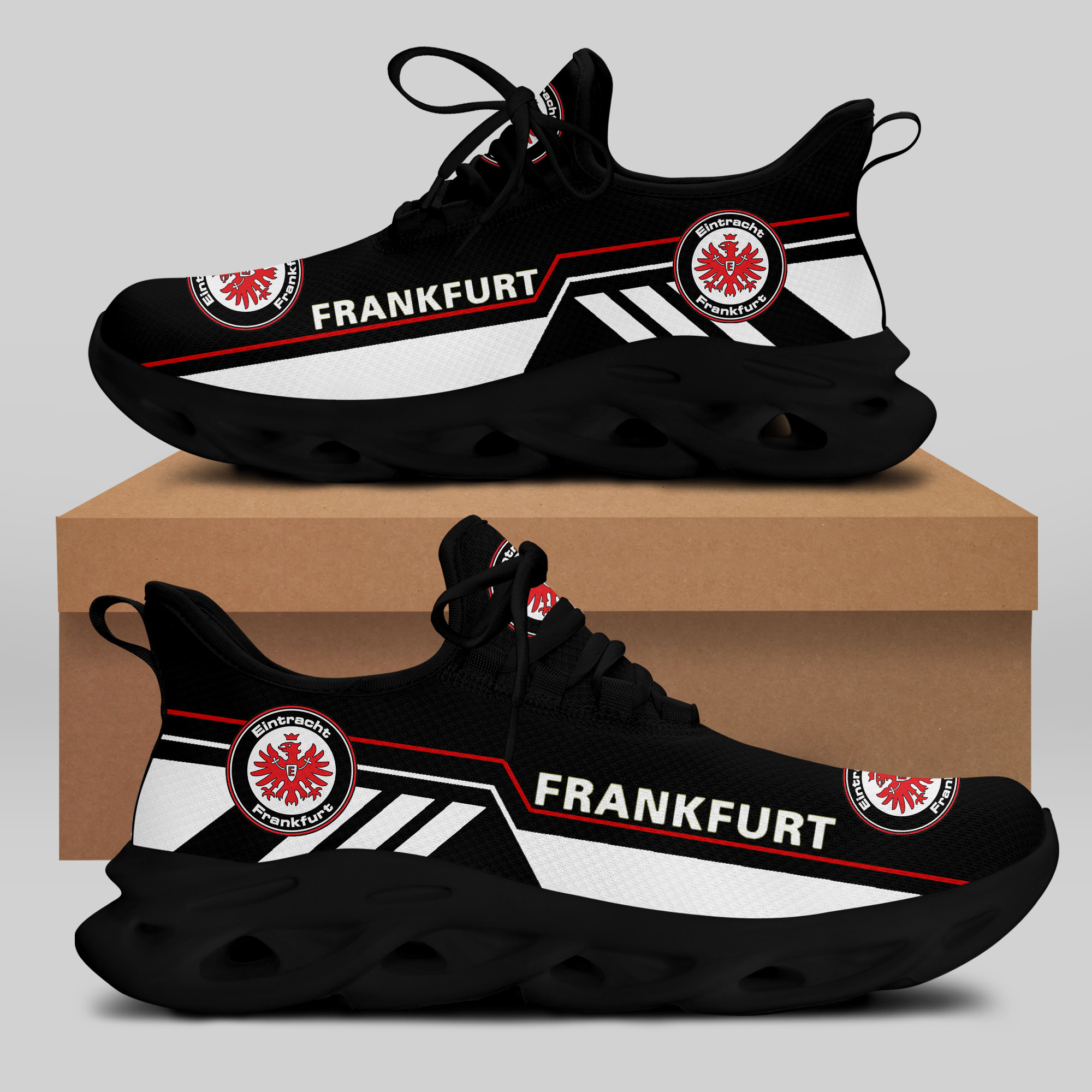 HOT Eintracht Frankfurt F.C Black-White Clunky Max Soul Sneakers Shoes2