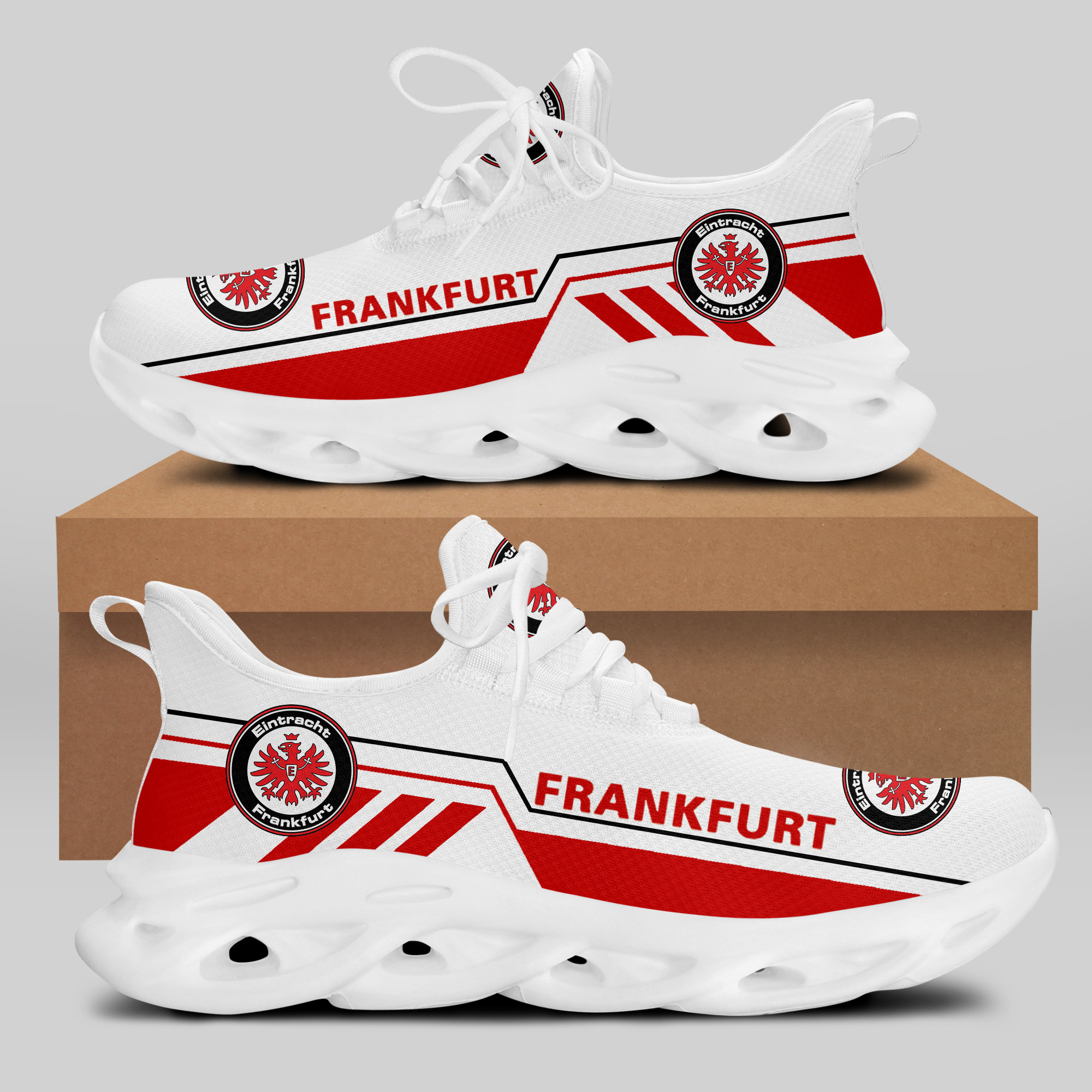 HOT Eintracht Frankfurt F.C Red-White Clunky Max Soul Sneakers Shoes2