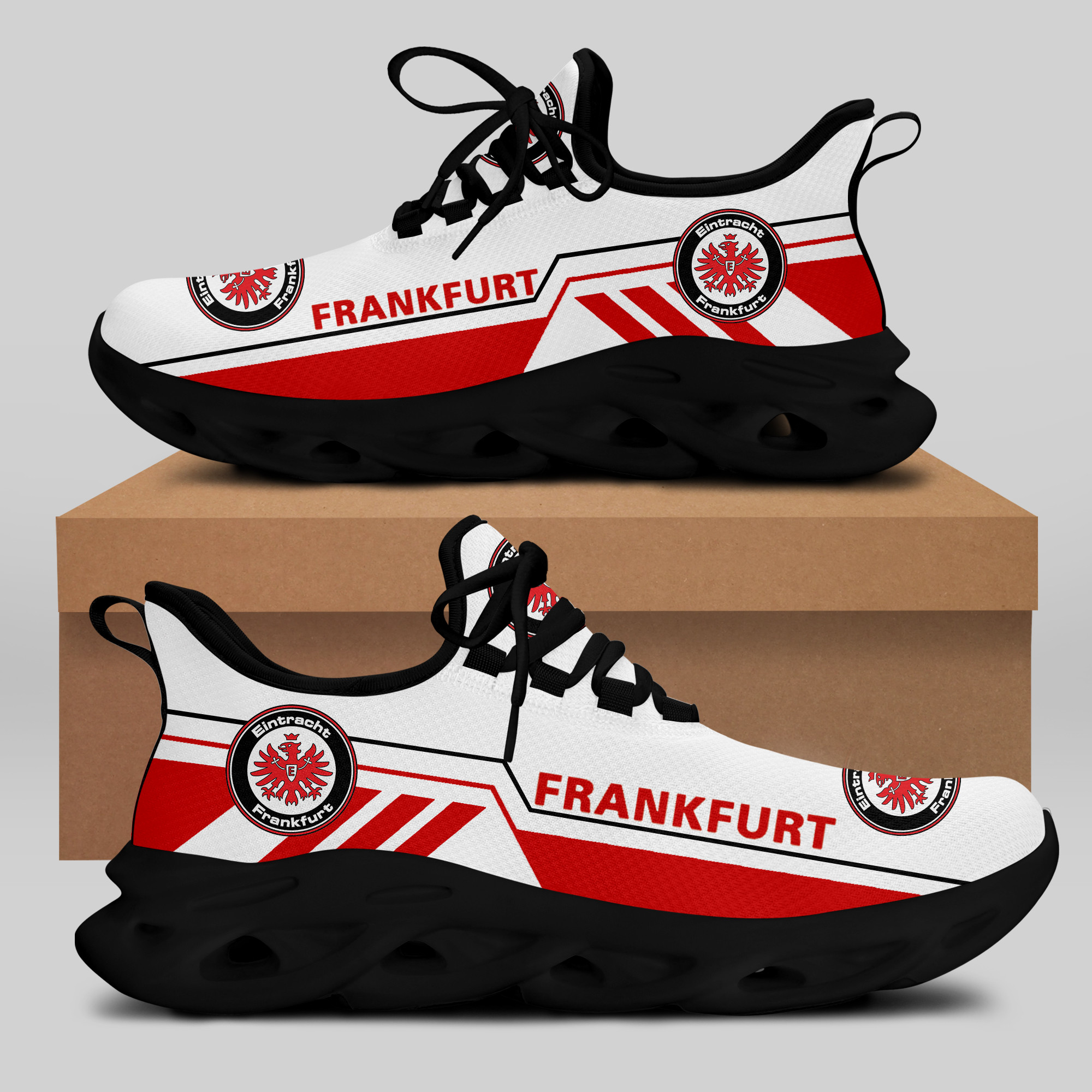 HOT Eintracht Frankfurt F.C Red-White Clunky Max Soul Sneakers Shoes1