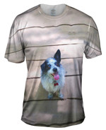 Sparkling Dog On Deck Mens T-Shirt