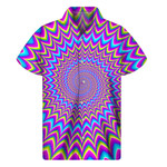 Dizzy Spiral Moving Optical Illusion Men'S Short Sleeve Shirt