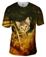 Straw Kitten Mens T-Shirt
