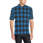 Buffalo Check Blue Pattern Print Design 03 Men Polo Shirt