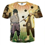 Sage Of Six Path Mode Naruto And Sasuke 3D Printed Naruto T-Shirt Shirt5973