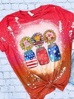 Patriotic Sunflower 80’S 3D All Over Printed T-shirt
