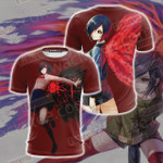 Tokyo Ghoul Touka Kirishima Unisex 3D T-Shirt All Over Print Shirt2164