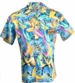 Hawaii Shirt Sexy Mermaid Retro -Zx0675