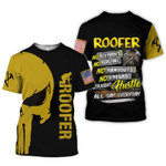 Roofer T-shirt 3d Roofer Graphic Printed 3d T-shirt All Over Print Tee For Men For Women