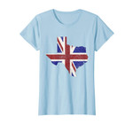 I Love Uk T-Shirt Texas Loves England British American In Tx