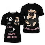 Pug Dog Breed Cute T-shirt 3d Pug Dog Breed Cute Graphic Printed 3d T-shirt All Over Print Tee For Men For Women