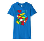 I Love 80'S Shirt | Cool Rubik Cube Addicts T-Shirt Gift