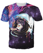 RageOn Space Monkey  Ready to Ship Unisex 3D all over print T shirt