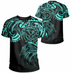Hawaii Kanaka Polynesian Tribal T Shirt Gradiant Style Turquoise Ah J7 Hawaiian Shorts Beach Short Sleeve