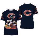 NFL Chicago Bears Disney Mickey Mouse And Friends Men's And Women's Gift For Fan 3D T Shirt Sweater Zip Hoodie Bomber Jacket