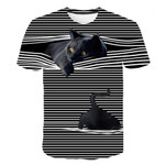 Summer Fashion Cat Printed Shirt And Hoodies Bt07