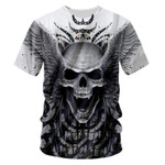 Angel Skull 3D Short Sleeve Men/Women 3D All-Over Print Tshirt
