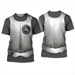 3D All Over Printed Hoodie Chainmail Knight Armor Shirts MP819