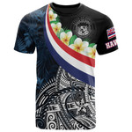 Polynesian Hawaii Hawaii Seal With Plumeria Unisex 3D T-Shirt All Over Print ONACZ