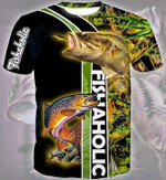 Fishaholic  3D All Over Printed Shirt, Sweatshirt, Hoodie, Bomber Jacket Size S - 5XL