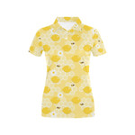 Honey Bee Honeycomb Print Design Lks3010 Women'S Polo Shirt