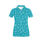 Snowflake Print Design Lks304 Women'S Polo Shirt