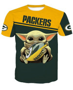 Baby Yoda Green Bay Packers 5 Gift For Fan 3D T Shirt Sweater Zip Hoodie Bomber Jacket