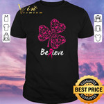 Funny Breast cancer Awareness believe shamrock St. Patrick’s day shirt sweater