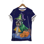 Dog Costume Witch alloween Unisex 3D T-Shirt All Over Print OICBX