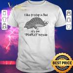 Awesome Cat i like to stay in bed it’s too peopley outside shirt sweater