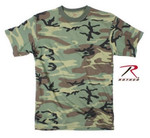 Camouflage T-Shirts - Woodland Camo Shirt 3XL