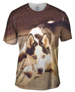Serious Husky Mens T-Shirt