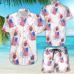 4th Of July USA Independent day Dog hawaii shirt