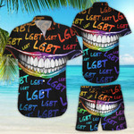LGBT Lips Flag Rainbow Hawaii Shirt