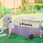 Personalized Pet Toy Storage Basket