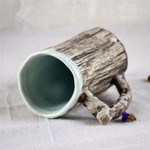 Creative Simulation Bark Wood Mug 300ML Ceramic Coffee Cups