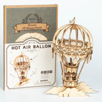 Hot Air Balloon Gear Model DIY Wood 3D Puzzle